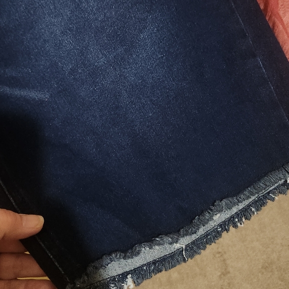 DG2 by Diane Gilman Dark Blue Jean Shorts - Picture 6 of 9